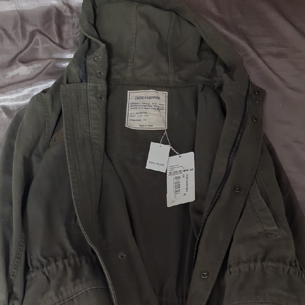 Zadig and Voltaire Olive Green Men's Jacket